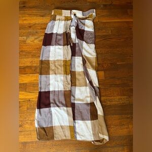 ASOS fall tie plaid maxi skirt in size 6